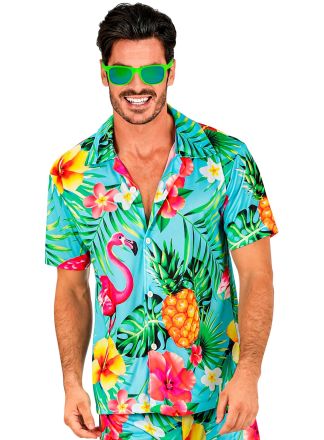 Summer party shirt blue