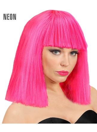 Damespruik SHOWGIRL NEON PINK