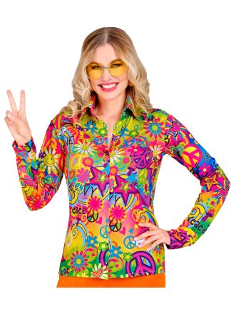 Fashion dames blouse "Peace & Love"