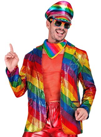 Party heren colbert Rainbow