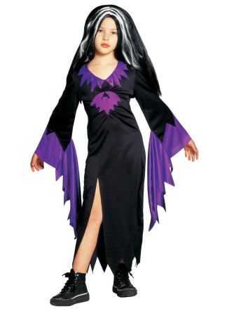 Mortisia Halloween jurk 1dlg.