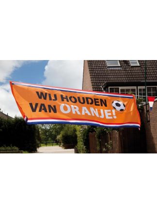 Spandoek oranje 220x74cm.