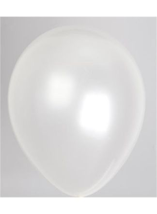 Ballonnen metallic wit 14 inch.