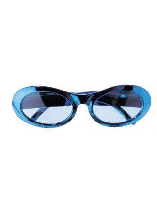 Discobril metalic ovaal blauw
