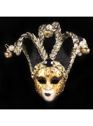 Venetiaanse mini masker Zwart "Beauty"