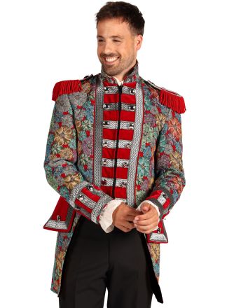 Carnavalsjas Heer  "Rustic Flower" rood
