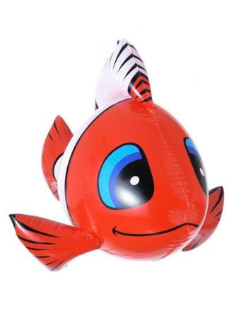 Opblaasbare vis 60cm rood