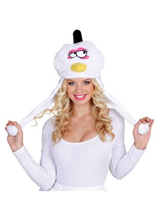 Angry bird muts wit