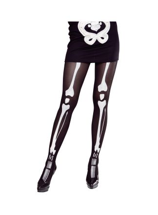 Halloween skelet panty 40denier