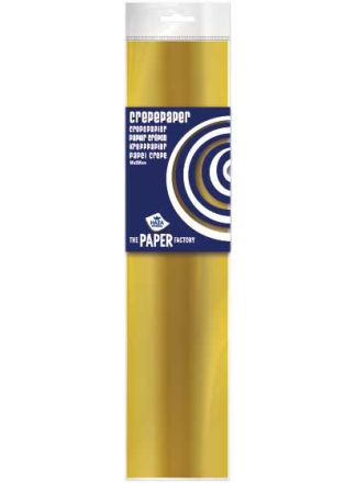 Crepepapier goud 250x50cm.