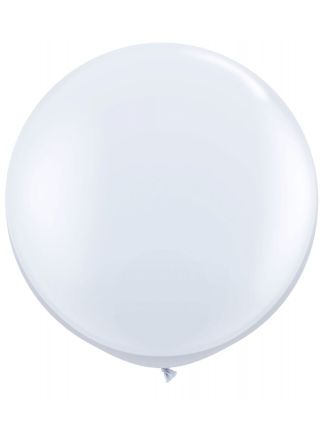 Ronde ballon (90cm.diameter) wit 1stuks