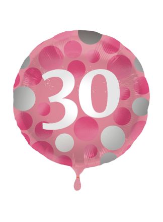 Folie ballon 30 Glossy Pink 45cm (excl helium).