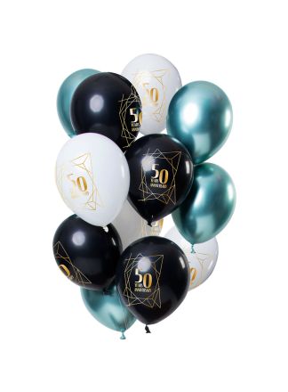 Ballonnen Jubileum 50 Jaar 30cm. 12stuks