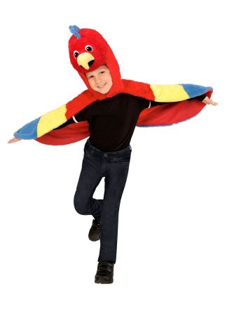 Papegaai cape met kop (2-4 jaar)