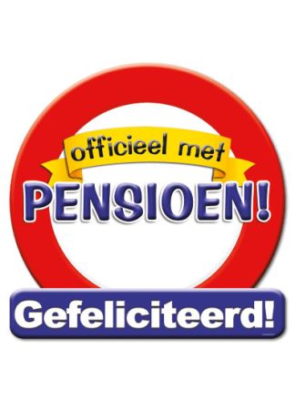 Verkeersbord pensioen