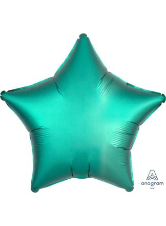 Folie ballon ster mat groen 48cm. (excl helium).