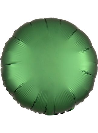 Folie ballon rond mat Emerald groen 43cm. (excl helium).
