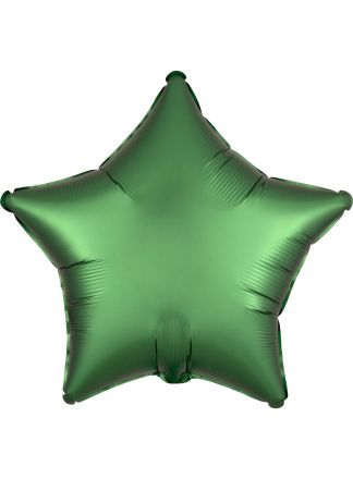 Folie ballon ster mat Emerald groen 48cm. (excl helium).