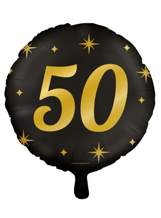 Folie ballon 50 Classy party 46cm. (Excl. Helium)