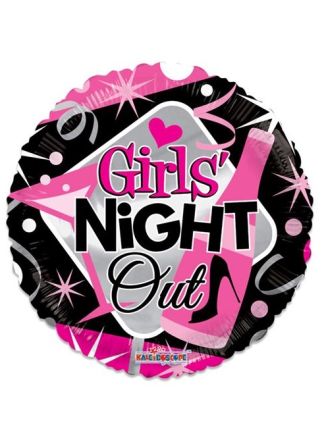 Folieballon 46cm. Girls night out (excl helium).