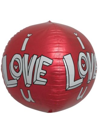 Folieballon LOVE Doodles 43cm. (excl.helium)