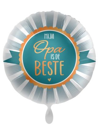 Folieballon Opa is de BESTE  43cm. (excl Helium)