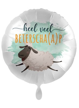 Folieballon Beterscha(a)p 43cm. (excl helium)