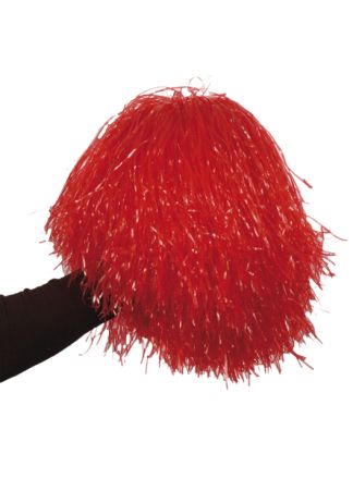 Cheerleader pompom rood (per stuk)