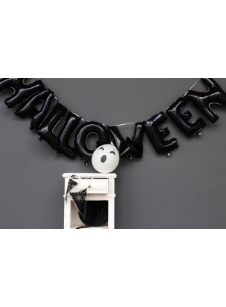Folieballonnen Halloween Zwart 40cm. 9stuks