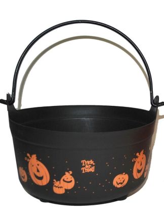 Halloween snoep emmer zwart