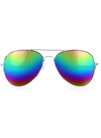 Piloten bril regenboog glas