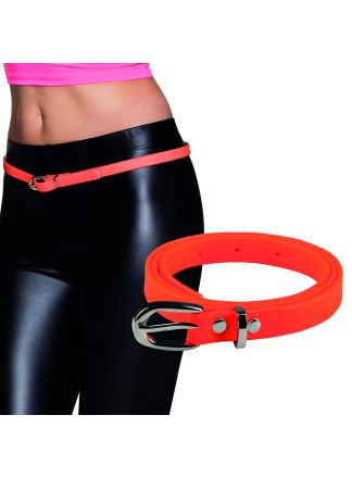 80's  riem neon oranje