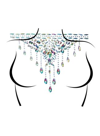 Choker body jewels sticker clear