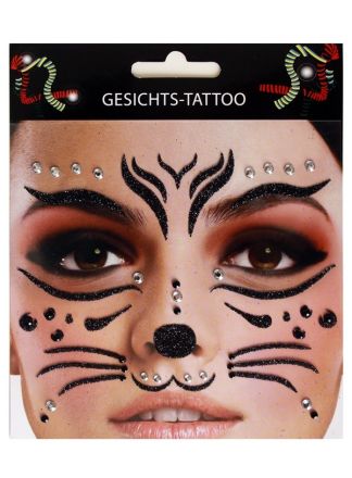 Gezicht sticker Kat