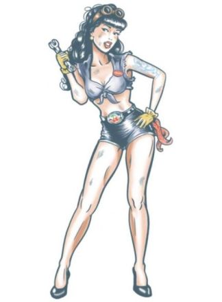 Nep Tattoo FX Mechanic Pin Up