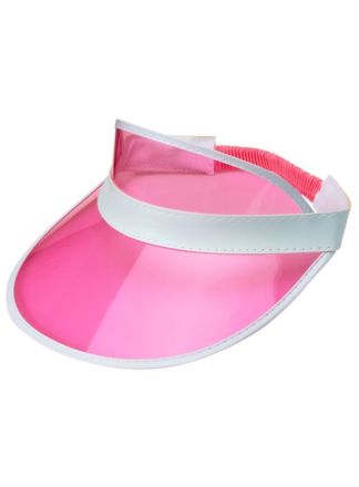 Roze 80's zonneklep