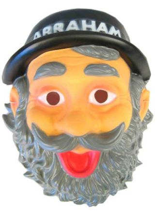 Abraham masker tekst plastic