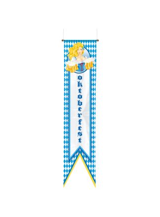 Oktoberfest Bierpullen Banier 40x180cm.