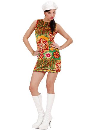60's Mod jurkje met lak pet