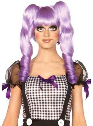 Leg Avenue Pruik Dolly Paars With Clips