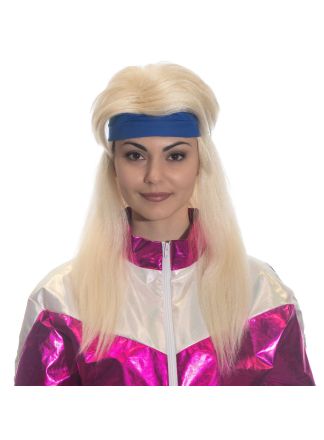 Aerobic Jaren 80 pruik blond