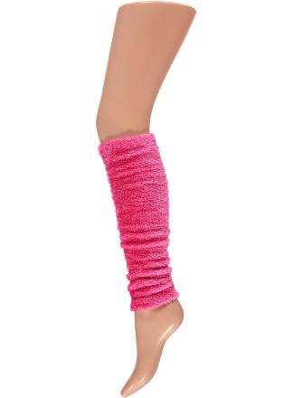 Foute Party NEON soft Beenwarmers fluor pink