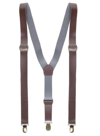 Bretels Letherlook bruin
