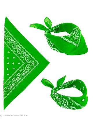 Donker Groene bandana 55x55cm.