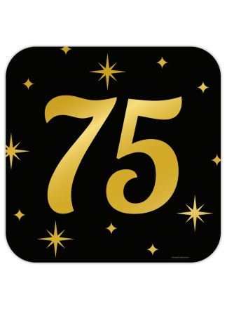 Classy Party-sign 75 jaar (50x50xm.)