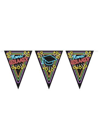 Neon partyflag geslaagd 10mtr.