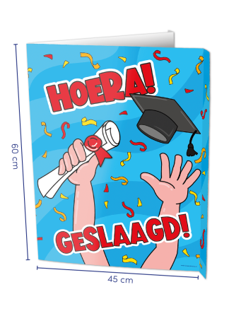 Geslaagd Window signs 60x45cm.