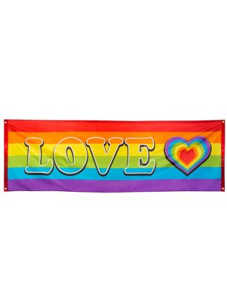 Banner Rainbow LOVE 220x74cm.
