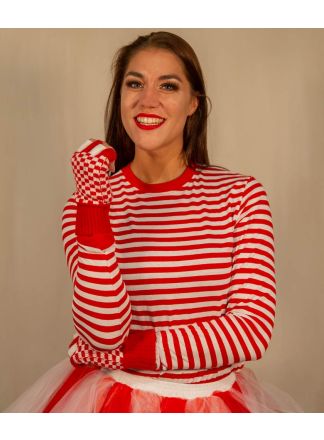 Streeptrui rood-wit