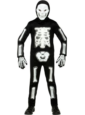 Halloween skelet pak kind 4dlg.
